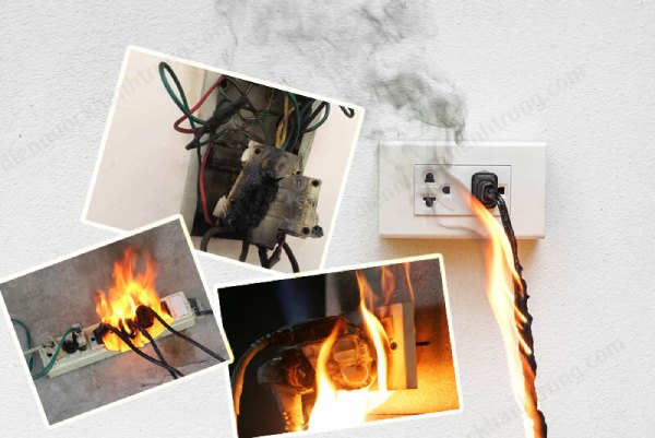 MỐI CÓ THỂ LÀM HỎNG HỆ THỐNG ĐIỆN ÂM TƯỜNG KHÔNG? 4 Chập điện